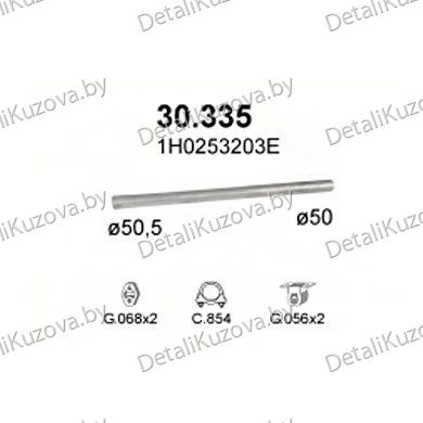 Купить глушитель VW Golf III 1.8, 1.8i, 1.8 GTi, GL, GTI, 1.9 TDi Turbo Diesel 91-01