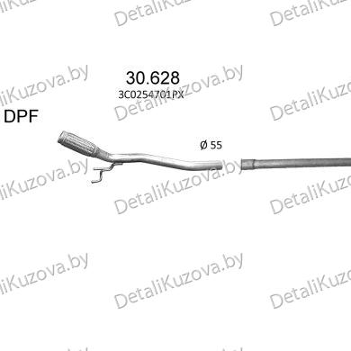 Купить глушитель VW GOLF (V) VARIANT, 06 - 09