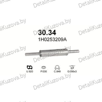 Купить глушитель VW Golf III 1.8i AAM, 1.8i AAM Variant, M. AEE AEA, Variant 91-99