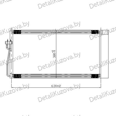 Купить радиатор кондиционера BMW-5 (E60), 03 - 10