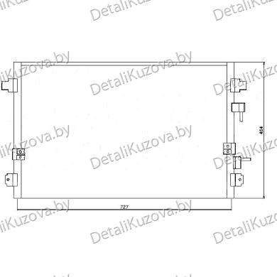 Купить радиатор кондиционера CHRYSLER PACIFICA, 04 - 07