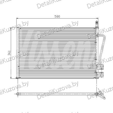 Купить радиатор кондиционера FORD FIESTA VI, 02- 08