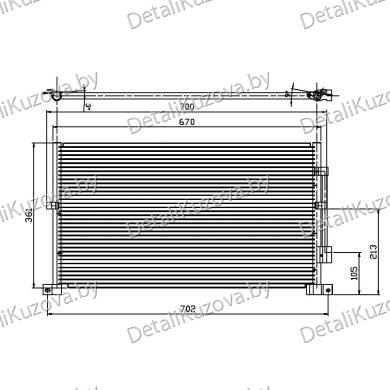 Купить радиатор кондиционера FORD MONDEO, 11.00 - 06