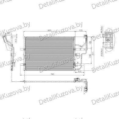 Купить радиатор кондиционера MAZDA 3, 03 - 06