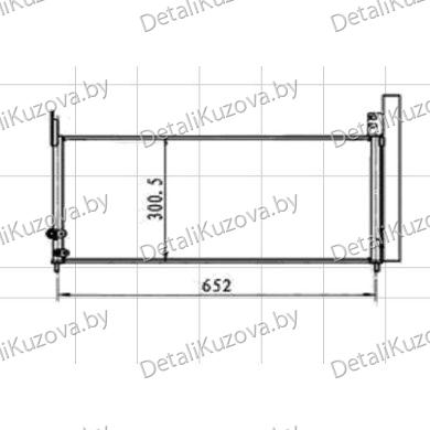Купить радиатор кондиционера TOYOTA PRIUS, 09 - 11