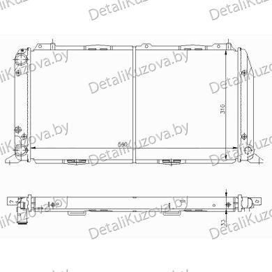Купить радиатор AUDI 80/90 (B3), 86 - 91