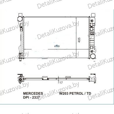 Купить радиатор MERCEDES BENZ (CLK-kl W209), 06.02 -