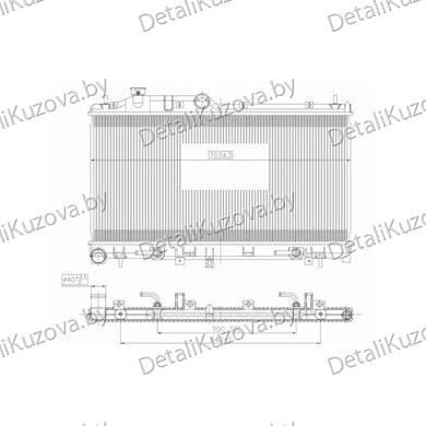 РАДИАТОР SUBARU LEGACY/OUTBACK, 04 - 07