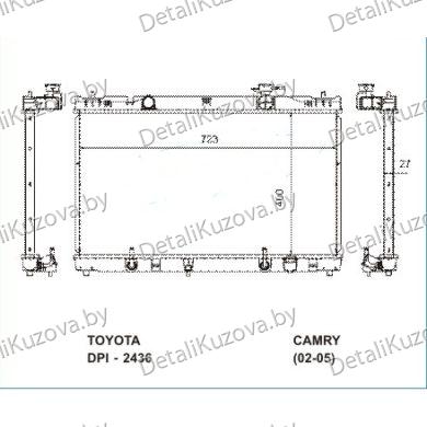 Купить радиатор TOYOTA CAMRY (30), 09.01 - 2005