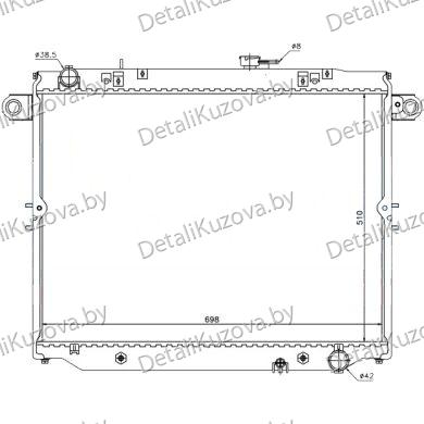 Купить радиатор TOYOTA LAND CRUISER / PRADO FJ100, 01.98 - 10.07