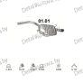 глушитель на Audi А4 2.0-2.0 00-08, фото