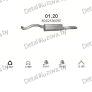 глушитель на Audi A4 1.8- 1.8 TURBO-20V AEB, 1.8 TURBO-20V ANB ARK APU, 95-01, фото