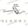 глушитель на Audi A4 2.6, 2.8-2.6 V6 ABC, 2.8 V6 AAH, 94-98, фото