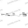 глушитель на CHEVROLET NUBIRA 1.4, 1.6, 1.8 , фото