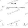 глушитель на Citroen C5 1.8, 2.0-1.8i 16V,  2.0i 16V, 2.0HPi 16V 00-02 , фото