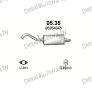 глушитель на Daewoo Tacuma 1.6, 1.8, 2.0-1.6i 16V, 1.8i 16V, 2.0i 16V 00-05, фото