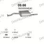 глушитель на Honda Civic 1.4, 1.5-1.4i 16V, 1.5i 16V, 1.5i 16V Man, 1.5i 16V Aut, 92-01, фото