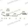 глушитель на HYUNDAI GETZ (I), 05 - 11, фото