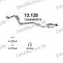 глушитель на Mercedes Benz 300-W124 3.0 D-W124 300, 85-93, фото