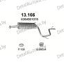 глушитель на MERCEDES BENZ VITO (W638), 95 - 03, фото