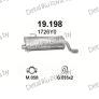 глушитель на Peugeot 206 СС 1.6-1.6i 16V, 00-07, фото