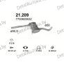 глушитель на Renault Safrane 2.0, 2.2-2.0i 8V, 2.2i 8V, 92-96 , фото