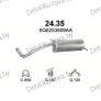 глушитель на Seat Ibiza 1.4i 16V 01-07, фото
