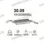 глушитель на VW Golf II 1.1, 1.3, 1.6, 1.6i 85-91, фото