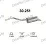 глушитель на VW Transporter IV 1.9 TD SWB 2920mm / LWB 3320mm, LWB 3320mm, SWB 2920mm 96-03, фото