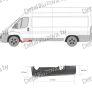 порог на FIAT DUCATO (250/290), 06-, фото