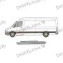порог на MERCEDES BENZ SPRINTER (W906), 13-19, фото
