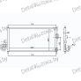 радиатор кондиционера на NISSAN ALMERA (N16), 00 - 03, фото