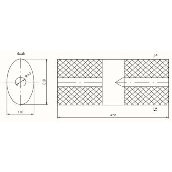 пламегаситель универсальный на стронгер 210x110x450 