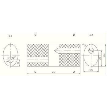 пламегаситель универсальный на стронгер 170x125x450