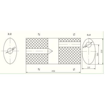 пламегаситель универсальный на стронгер 210x110x450