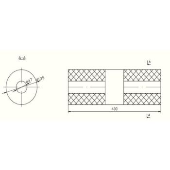 пламегаситель универсальный на стронгер 135х400