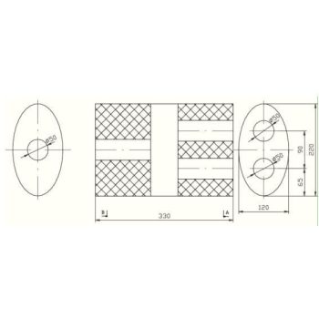 пламегаситель универсальный на стронгер 220x120x330
