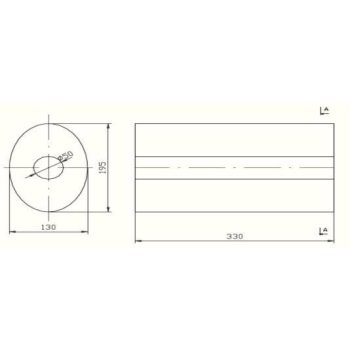 пламегаситель универсальный на стронгер 195x130x330