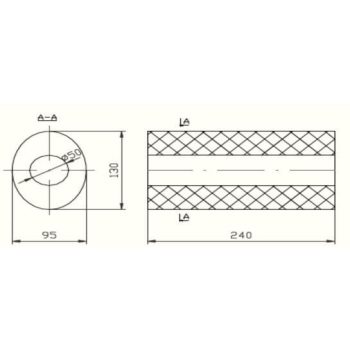 пламегаситель универсальный на стронгер 130x95x240