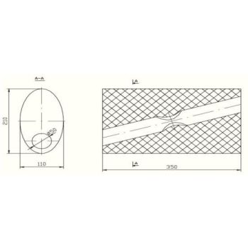 пламегаситель универсальный на стронгер 210x110x350