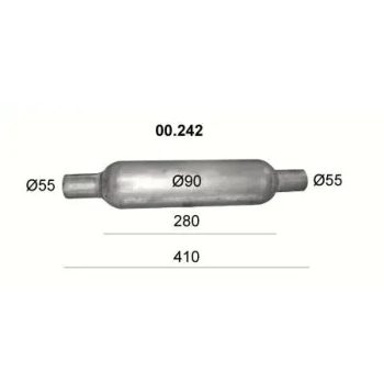 пламегаситель универсальный на стронгер 90x400