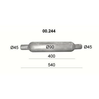пламегаситель универсальный на стронгер 90x400