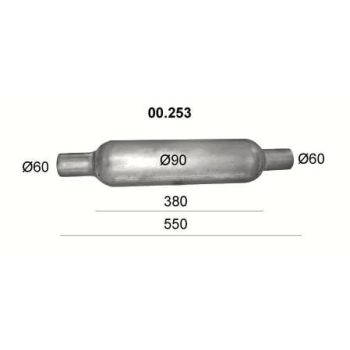 пламегаситель универсальный на стронгер 90х500