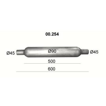 пламегаситель универсальный на стронгер 135х400