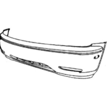 бампер передний на LEXUS RX300, 99 - 03