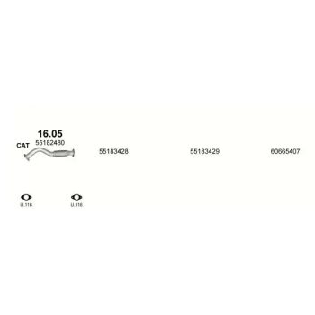 глушитель на ALFA ROMEO GTV, 95 - 06