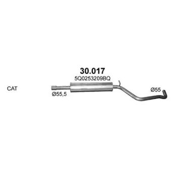 ГЛУШИТЕЛЬ AUDI A3 (8V), 16 - 20