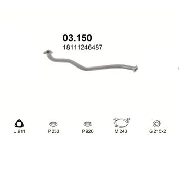 глушитель на BMW 3 E21 1.6-315 80-84