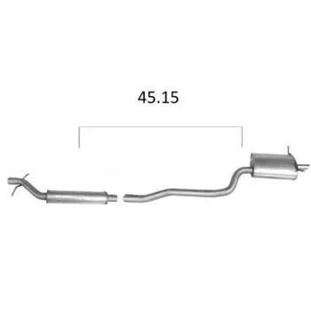 глушитель на CHRYSLER PACIFICA (I), 04 - 07
