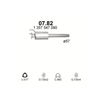 глушитель на Citroen Jumper III 2.2 D-2.2 HDi 06
